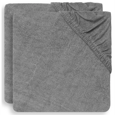 Waskussenhoes Jollein Badstof Storm Grey (2Pack) (50 x 70 cm
